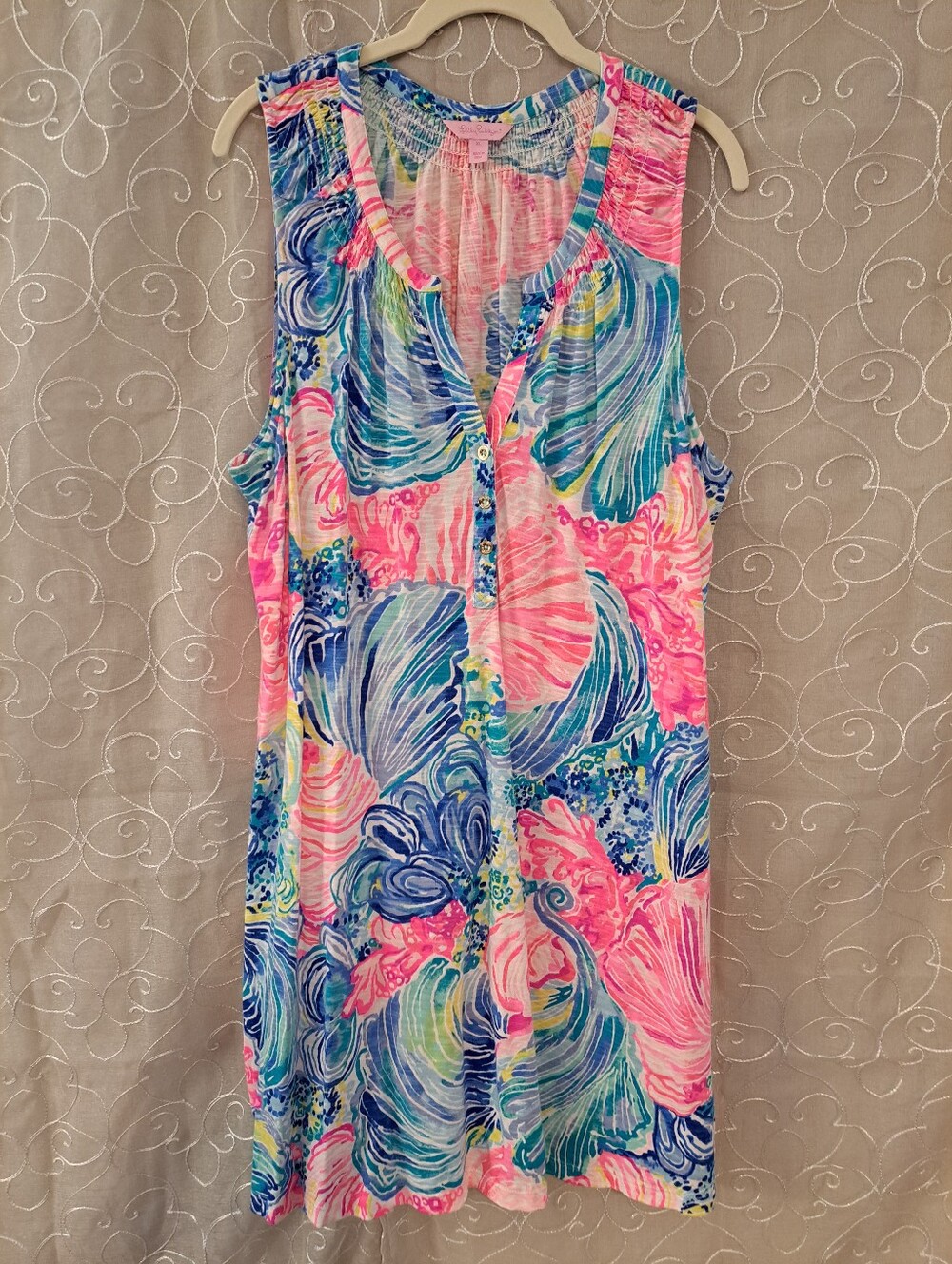 Lilly Pulitzer Essie Dress Multi Beach Please